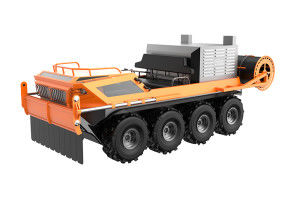 Амфибийное вездеходное степное пожарное транспортное средство 8x8 с покрытием из огнестойких огнезащитных материалов